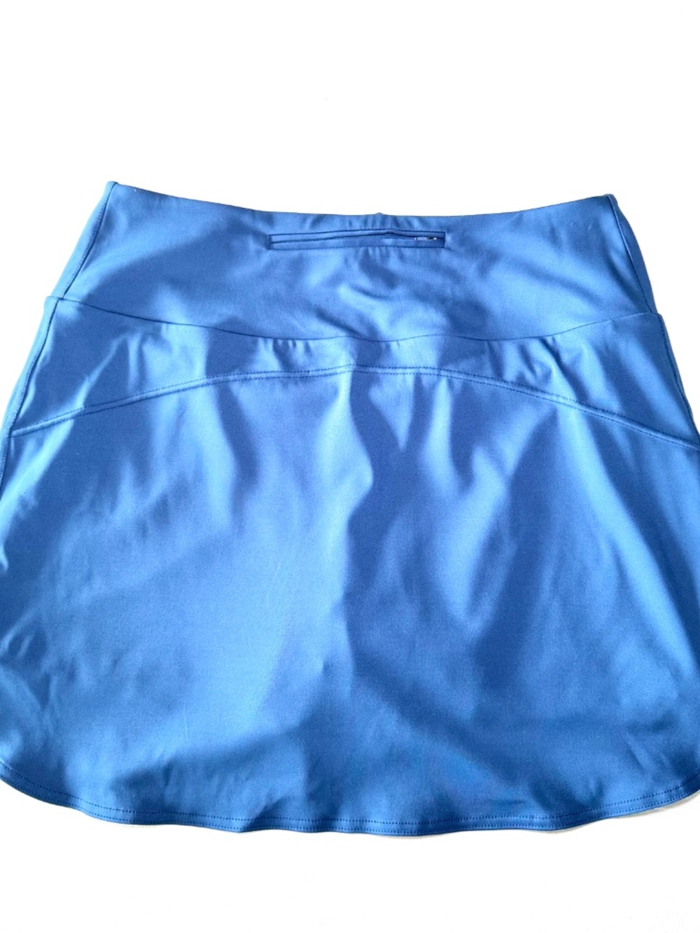 Turtleson Luna Performance Skort XL Blue High Rise Curved Hem Active Wear New